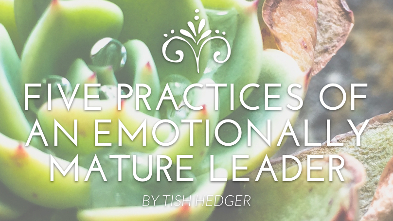 Five practices of an emotionally mature leader