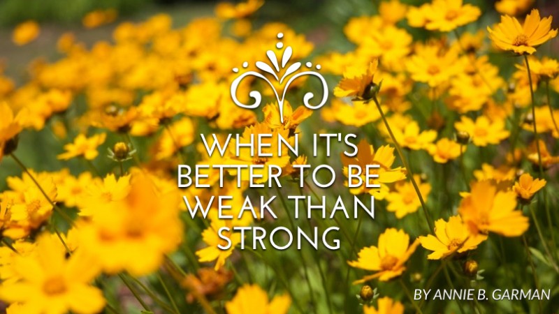 When it’s better to be weak than strong
