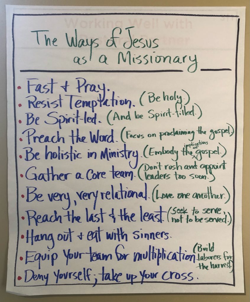 The ways of Jesus as a missionary