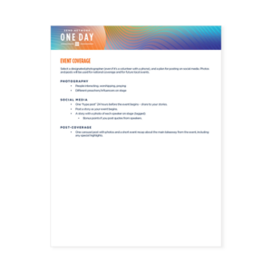 Event Coverage Playbook