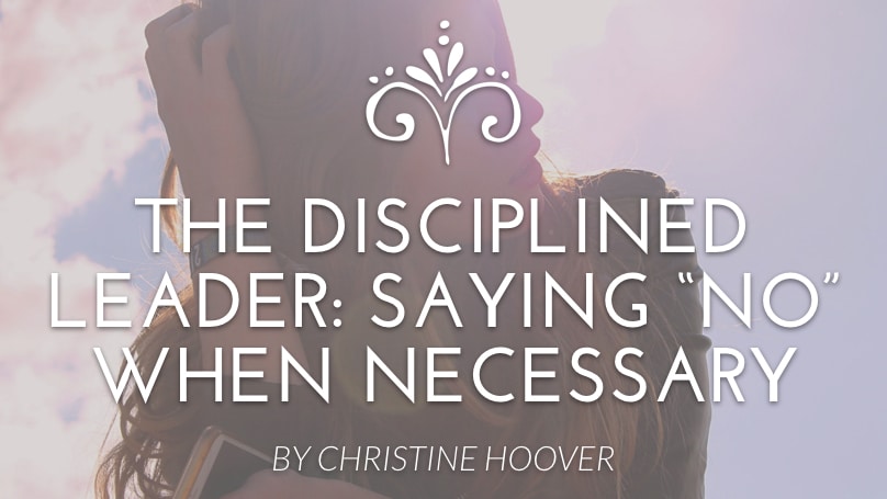 saying no when necessary