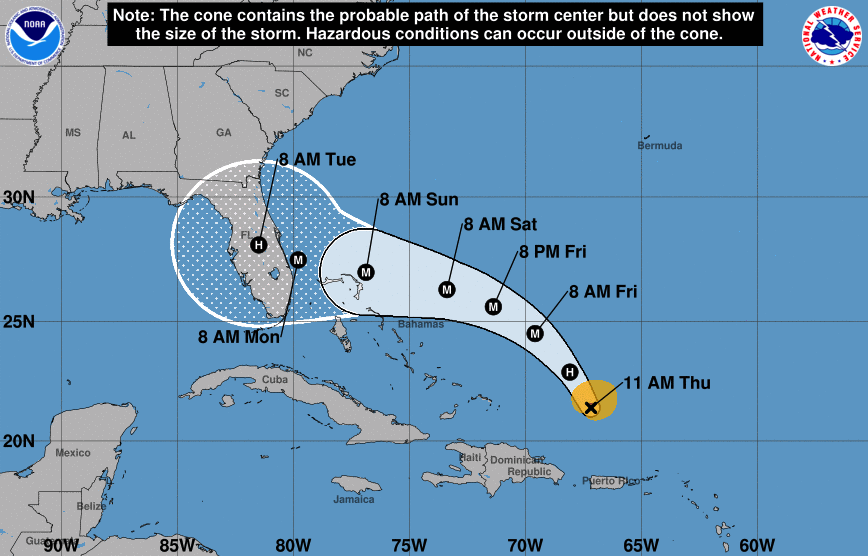 Baptist relief on alert as Hurricane Dorian skips Puerto Rico, aims at Florida
