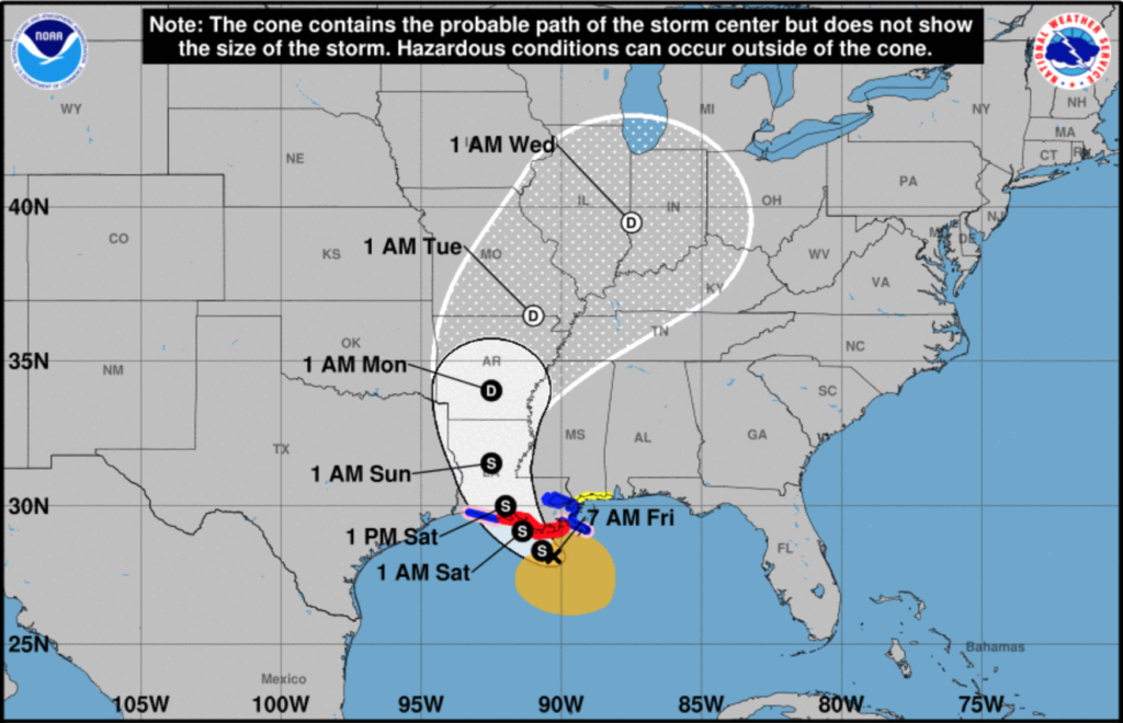 Storm could become ‘crescendo moment’ in Louisiana