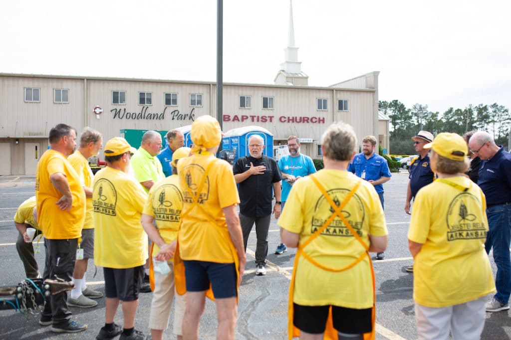 Litton, Wright visit Louisiana Baptists to encourage Southern Baptist Ida responders