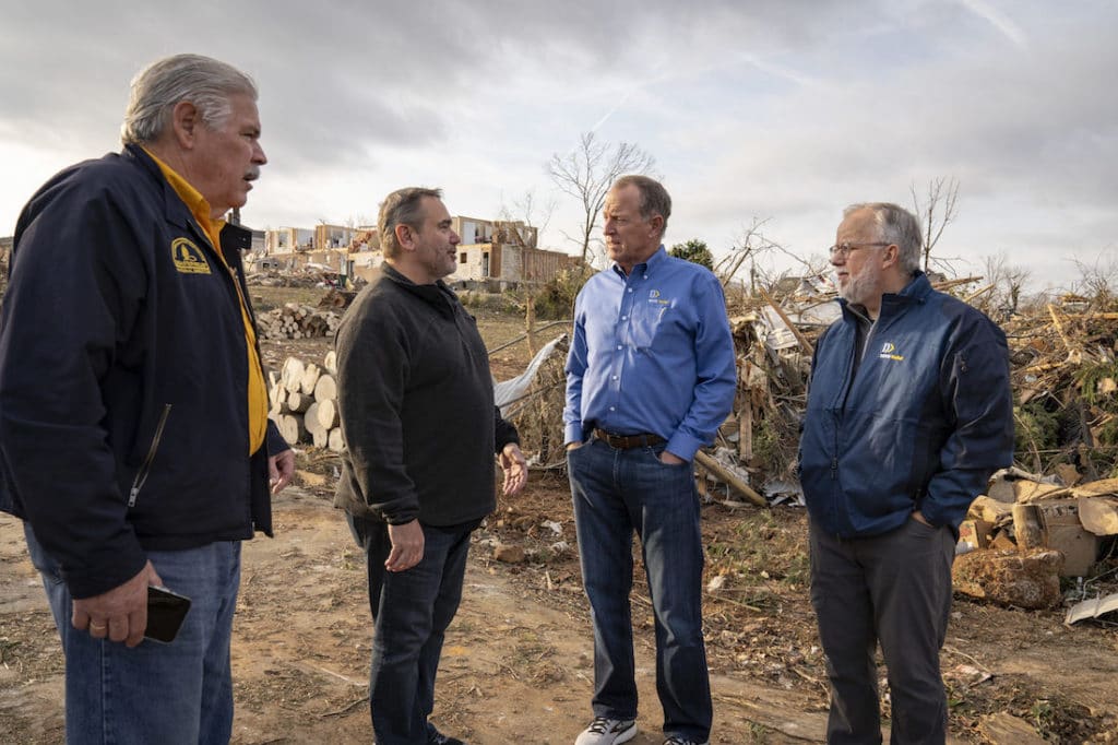 Litton, Wright visit storm-ravaged town, see Southern Baptist cooperation ‘at its best’