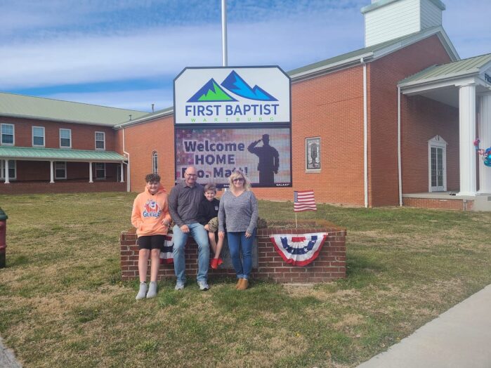 Matt Ward and family welcome home