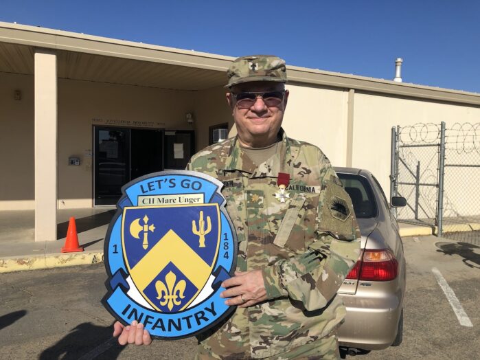 CH Marc with 1 184th IN DUI and CA Legion of Merit