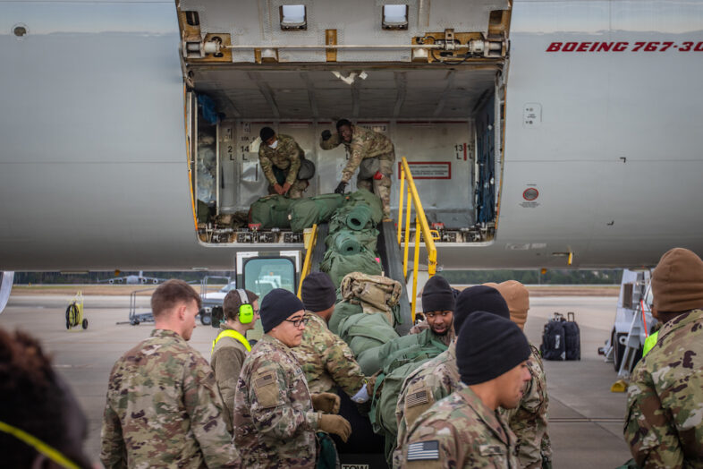 Troops Depart Fort Bragg