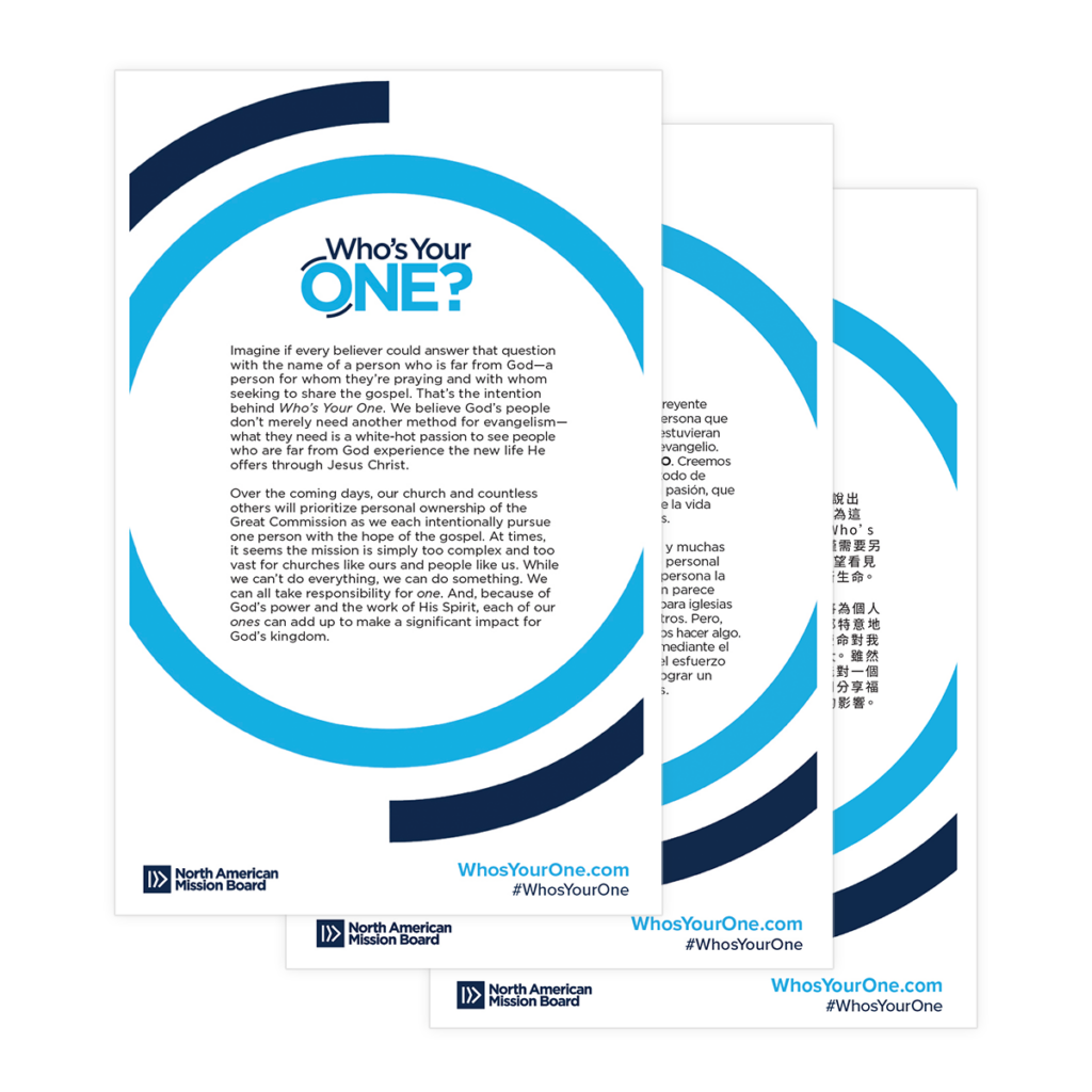 Who’s Your One Bulletin Insert