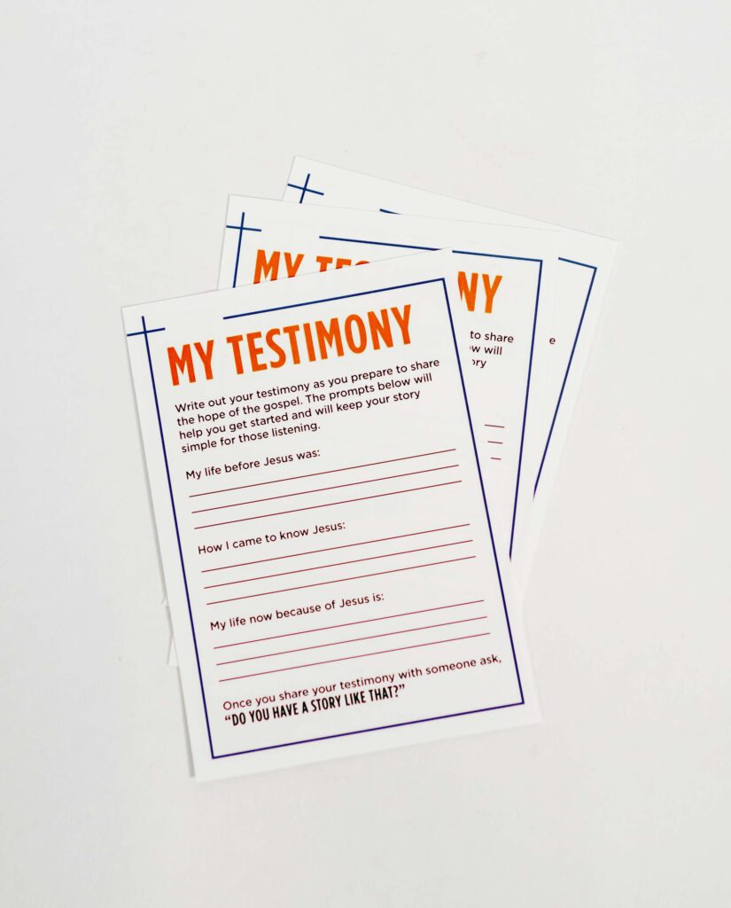 My Testimony Cards