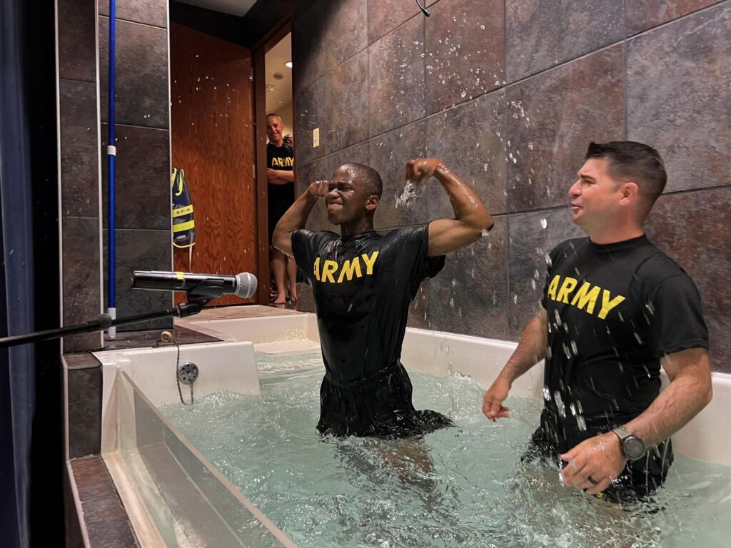 More than 150 U.S. soldiers baptized during basic training in Missouri