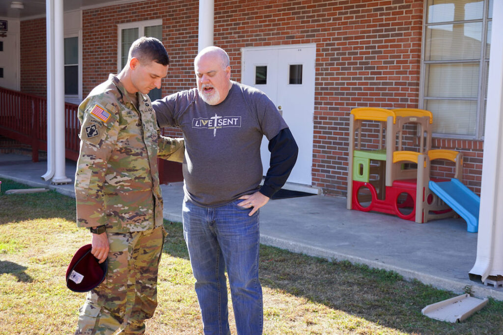 For military personnel, both chaplains and churches play critical role