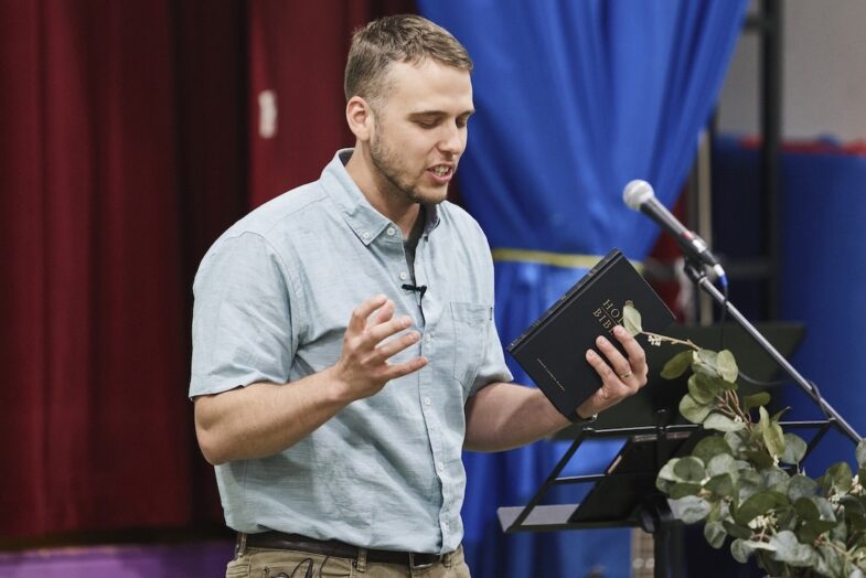 Rowland Preaching