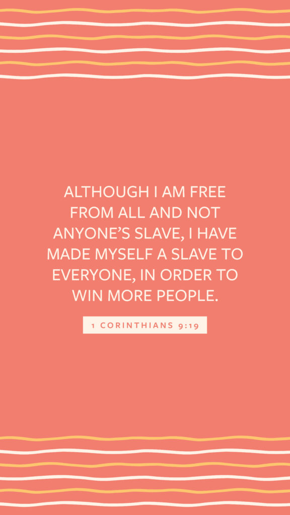 1 Corinthians 9:19 Phone Wallpaper