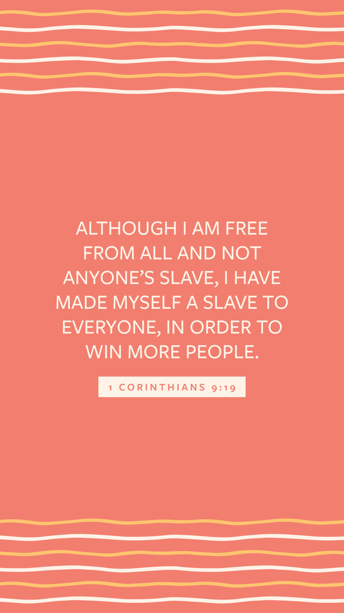 2506 E Womens scripture screensaver 1 Corinthians 9 19 1