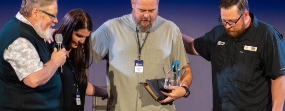 Mayo Accepting Award