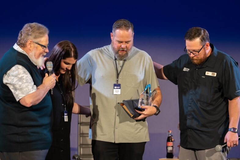 Mayo Accepting Award